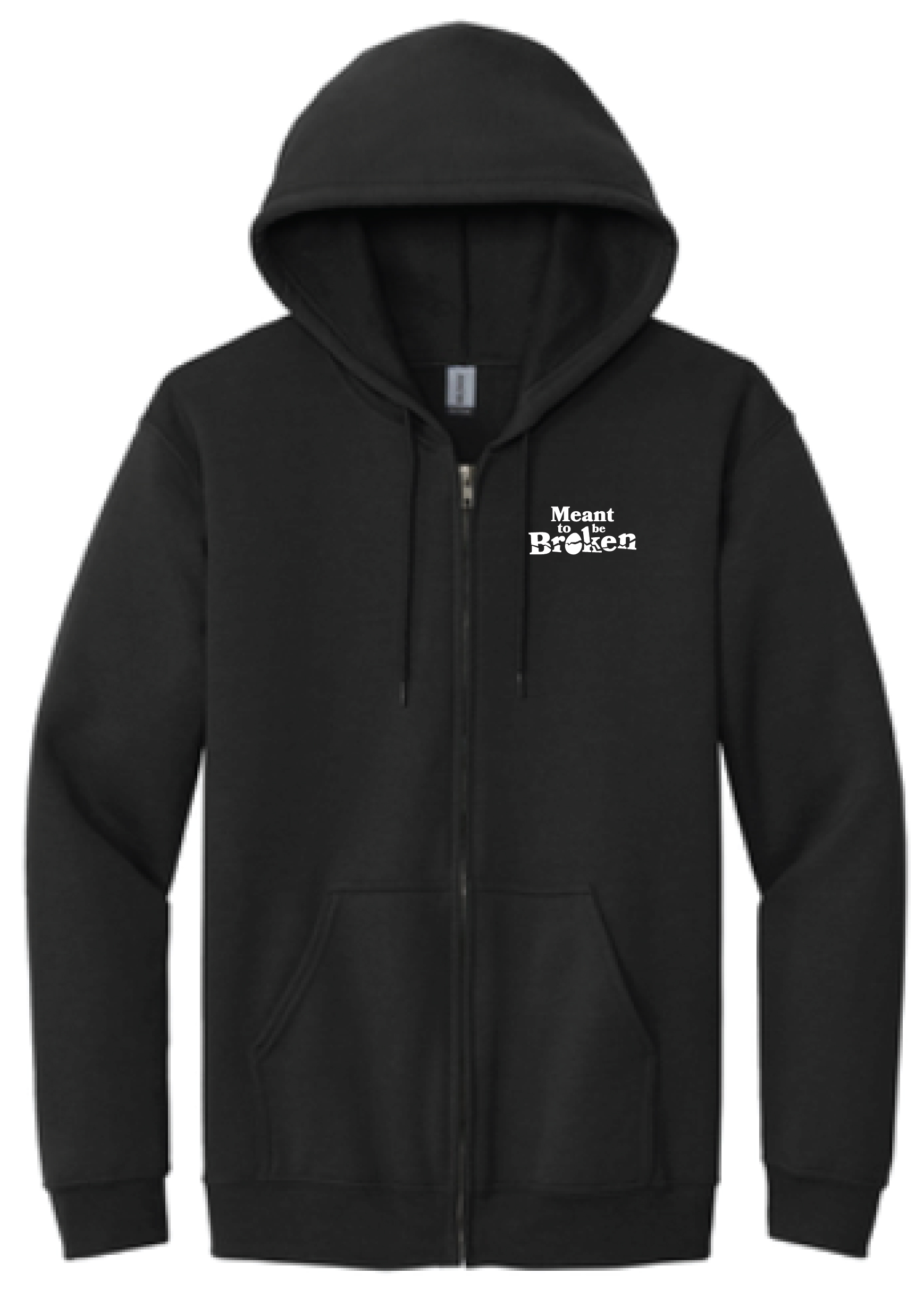 Full-Zip Hooded Sweatshirt (Black)